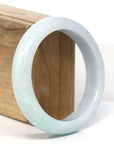 Baikalla Jewelry Jadeite Jade Bangle Bracelet Baikalla "Half Round" Light Green Jadeite Jade Bangle Bracelet (58.6 mm)