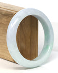 Baikalla Jewelry Jadeite Jade Bangle Bracelet Baikalla "Half Round" Light Green Jadeite Jade Bangle Bracelet (58.6 mm)