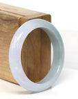 Baikalla Jewelry Jadeite Jade Bangle Bracelet Baikalla "Half Round" Light Lavender Jadeite Jade Bangle Bracelet (52.4 mm)