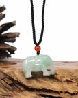 Baikalla Jewelry Jade Pendant Necklace Baikalla Genuine Burmese Jadeite Jade Elephant Carving Pendant Necklace
