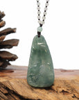 Baikalla Jewelry Jade Guanyin Pendant Necklace Baikalla "Goddess of Compassion" Genuine Burmese Jadeite Jade Guanyin Necklace
