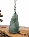 Baikalla Jewelry Jade Guanyin Pendant Necklace Baikalla "Goddess of Compassion" Genuine Burmese Jadeite Jade Guanyin Necklace