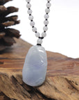 Baikalla "Bamboo" Lavender & Green Jadeite Jade Pendant Beaded Necklace