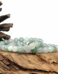 Baikalla Jewelry jade beads bracelet Genuine Jadeite Jade Round Multiple Colors Beads Bracelet (7.5mm)