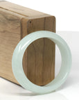 Baikalla Icy Light Green Jadeite Jade Oval Bangle (52.2mm)