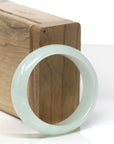 Baikalla Icy Light Green Jadeite Jade Oval Bangle (52.2mm)