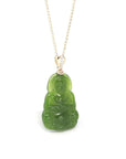 Baikalla Jewelry Gold Jade Pendant Baikalla™ 14K Yellow Gold Genuine Nephrite Green Jade Guanyin Pendant Necklace