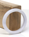 Baikalla Light Lavender Jadeite Jade Oval Bangle (57.2mm)
