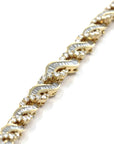 Baikalla Jewelry Gold Diamond Bangle Bracelet 18k Yellow Gold Channel set baguette & round diamonds Bangle Bracelet