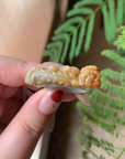 Natural Reddish Yellow Jadeite Jade Pixiu Carving Ring