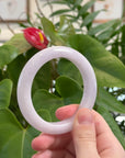 Baikalla Light Lavender Jadeite Jade Bangle Bracelet (58.3 mm)