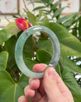Baikalla Natural Jadeite Jade Bangle Bracelet (58 mm)