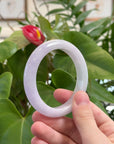 Natural Lavender Jadeite Jade Bangle Bracelet (57 mm)
