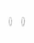 Baikalla Jewelry Silver Gemstone Earrings Baikalla 18k White Gold Dangle Diamond Cut Hoop Earrings