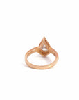 Baikalla Sterling Silver Moissanite Ring Baikalla 14k Rose Gold Halo Moissanite 1CT Kite Cut Engagement Ring