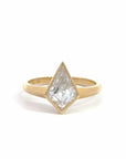 Baikalla Sterling Silver Moissanite Ring 4 Baikalla 14k Gold Moissanite 1CT Kite Cute Engagement Ring