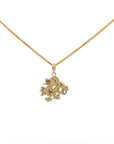 Baikalla Jewelry 14K Yellow Gold Pendant Baikalla 14k Yellow Gold Dragon Pendant Necklace