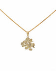 Baikalla Jewelry 14K Yellow Gold Pendant Baikalla 14k Yellow Gold Dragon Pendant Necklace