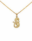 Baikalla Jewelry 14K Yellow Gold Pendant Baikalla 14k Yellow Gold Seahorse Pendant Necklace