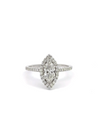 Baikalla Jewelry Diamond Ring Baikalla 14k White Gold Diamond Engagement Ring
