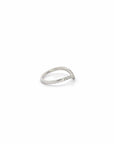 Baikalla Jewelry Diamond Ring Baikalla 14k White Gold Diamond Contour Anniversary Band