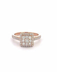 Baikalla Jewelry 18k Gold Engagment Ring 7.5 Baikalla 14k Rose Gold Princess Cut Diamond Engagement Ring
