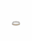 Baikalla Jewelry Gold Ring Baikalla™ 18k Two Tone Diamond Mens Wedding Band