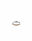 Baikalla Jewelry Gold Ring Baikalla™ 18k Two Tone Diamond Mens Wedding Band