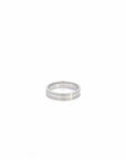 Baikalla Jewelry Gemstone Men's Ring Baikalla 18k White Gold Wedding Band Ring