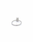 Baikalla Sterling Silver Moissanite Ring 14k White Gold Moissanite Oval Engagement Ring