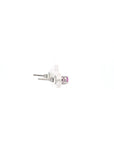Baikalla Jewelry Gold Gemstone Earrings Baikalla™ 14k White Gold Natural Pink Sapphire Earrings