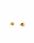 Baikalla Jewelry Gold Gemstone Earrings 18K Yellow Gold Zircon Heart Earrings