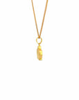 Baikalla Jewelry 24K Pure Yellow Gold Pendant 24k Yellow Gold Crown Pendant Necklace