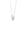 Baikalla Jewelry Gold Diamond Necklace 18K White Gold Diamond Pendant Necklace