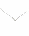 Baikalla Jewelry Gold Diamond Necklace 18K White Gold Diamond Pendant Necklace