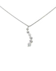 Baikalla Jewelry Gold Diamond Necklace 18K White Gold Diamond Pendant Necklace