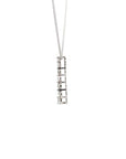 Baikalla Jewelry Gold Diamond Necklace 18K White Gold Diamond Pendant Necklace