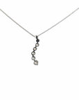 Baikalla Jewelry Gold Diamond Necklace 18K White Gold Diamond Pendant Necklace