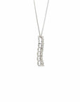 Baikalla Jewelry Gold Diamond Necklace 18K White Gold Diamond Pendant Necklace