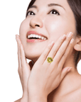 Baikalla Jewelry 18k Gold Peridot Ring Baikalla™ 14k Yellow Gold Natural Peridot and Citrine Ring