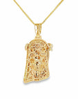 Baikalla Jewelry Sterling Silver Moissanite Pendant Baikalla 14k Gold Jesus With Diamonds Charm Necklace