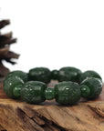 Baikalla Jewelry jade beads bracelet Baikalla Genuine Nephrite Jade Buddha Symbol TongTong Men's Bracelet