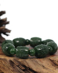Baikalla Jewelry jade beads bracelet Baikalla Genuine Nephrite Jade Buddha Symbol TongTong Men's Bracelet