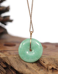 Baikalla Jewelry Gold Jadeite Pendant 18k Rose Gold Genuine Jadeite Constellation (Pisces) Necklace With Diamonds