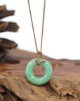 Baikalla Jewelry 18k Gold Jadeite Necklace Pendant Only Baikalla™ "Good Luck Birdie" 18k Rose Gold Genuine Burmese Jadeite Lucky Kou Kou Pendant Necklace With Ruby