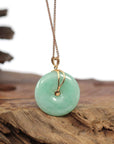 Baikalla Jewelry Jade Pendant 18k Rose Gold Genuine Burmese Jadeite Constellation (Aries) Necklace Pendant