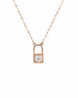 Baikalla Jewelry Gemstone Pendant Necklace Baikalla "6 in 1" 18K Rose Gold Baby Pink Tourmaline & Diamond Love-Locket Necklace
