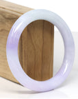 Baikalla Jewelry Jadeite Jade Bangle Bracelet Baikalla "Full Round" Lavender Jade Bangle Bracelet (57.20mm)