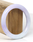 Baikalla Jewelry Jadeite Jade Bangle Bracelet Baikalla "Full Round" Lavender Jade Bangle Bracelet (57.20mm)