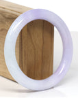 Baikalla Jewelry Jadeite Jade Bangle Bracelet Baikalla "Full Round" Lavender Jade Bangle Bracelet (57.20mm)